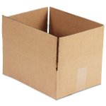 GEN Brown Corrugated Fixed Depth Boxes, 9l x 12w x 4h, 25 Boxes (UFS1294)