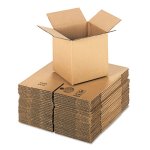 GEN Brown Corrugated Cubed Fixed Depth Boxes, 25 Boxes (UFS888)