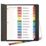 Universal Table of Contents Dividers, 12-Tab, Months, Letter, White (UNV24810)