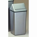 Witt 13 Gallon Stainless Steel Trash Can Kitchen Swingtop, 1/Carton (WITT-1311HTSS)
