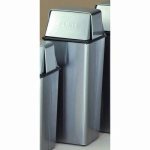21 Gallon Stainless Steel Kitchen Pushtop Trash Can, 1/Carton (WITT-21HTSS)