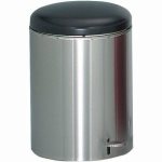 4 Gallon Step-on Trash Receptacle, Stainless Steel, 1/Carton (WITT-2240SS)
