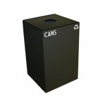 Witt 32 gal. Recycling Container, Charcoal, Round Opening Top, 1/Carton (WITT-32GC01-CB)