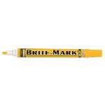 ITW Pro Brands BRITE-MARK Medium Paint Marker, Yellow, Medium, Bullet, Acrylic - 12 EA (253-84004)