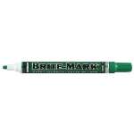 ITW Pro Brands BRITE-MARK Medium Paint Marker, Green, Medium, Bullet, Acrylic - 12 EA (253-84007)