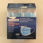 3 PLY Non-Woven Individually Wrapped Protctive Face Masks, 2000 Masks (3PLYCASEWRAP) 