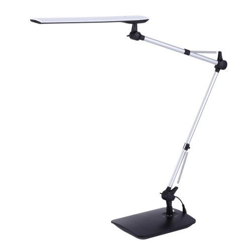 bostitch office led swing arm desk lamp with clamp mount