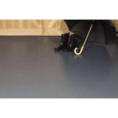 G-Floor 10 ft. x 24 ft. Small Coin Garage Floor Mat in Slate Grey