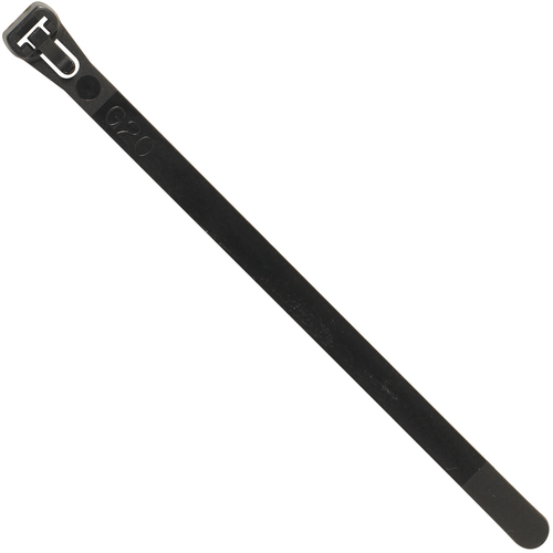 "Releasable Cable Ties 1000 /Case" 50# Black 8"" 