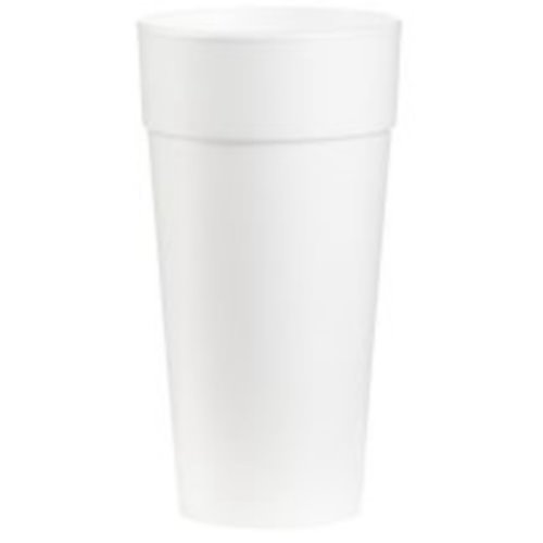 Dart 24J16 24 oz. White Customizable Foam Cup - 500/Case