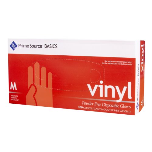 Prime Source Basics Vinyl Glove P/F M Clear 75006009