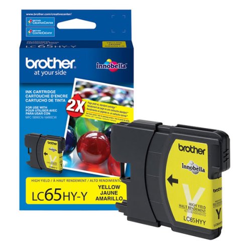 Brother® High Yield Yellow Ink Cartridge (750 Yield) LC65HYY