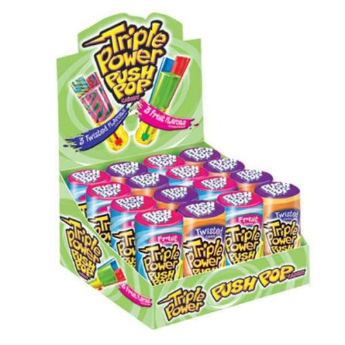 Push Pops Topps Regular Twisted Triple Push Pop Candy 113903