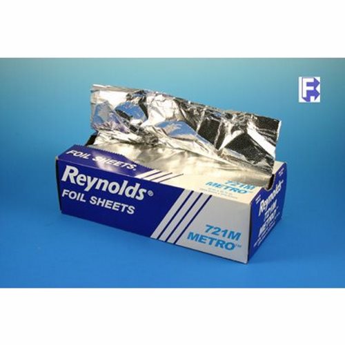 Pactiv Individual Aluminum Foil Sheets 12 x 10 34 500 Sheets Per Pack Case  Of 6 Packs - Office Depot