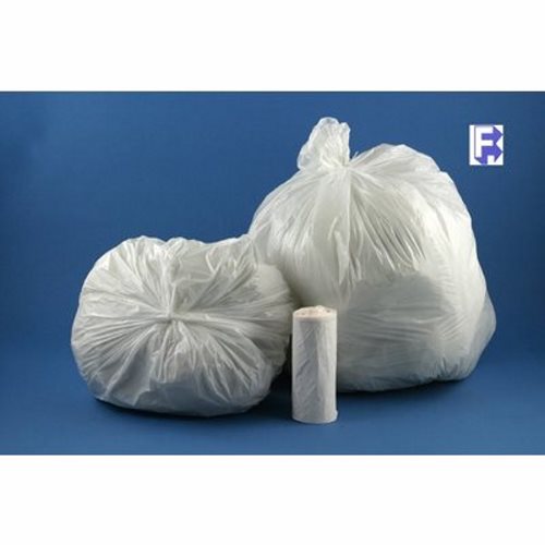 12-16 Gallon 6 Mic 24x33 Clear Trash Bags Wastebasket Liners Coreless Roll
