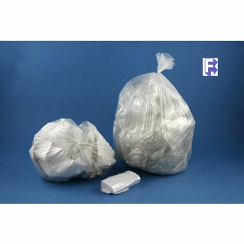 16 Gallon Clear Trash Bags, 24 x 32, 8 Mic, 1000 Bags (For-5587)