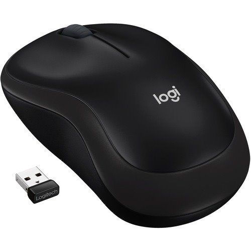 Logitech M185 Plug-and-Play Wireless Mouse Plus Comfort (Black)