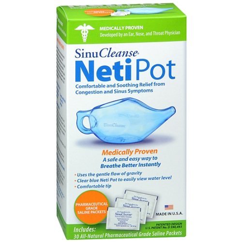 SinuCleanse® Neti Pot Saline Nasal Rinse Kit, 1/EA, 829820_EA