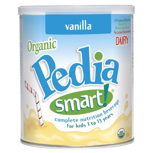PediaSmart Organic Vanilla Pediatric Oral Supplement, 360 Gram Can, 6/Case (794574_CS)