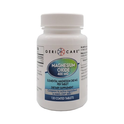 Geri-Care Magnesium Oxide Mineral Supplement, 120 Tablets per Bottle (852545_BT)