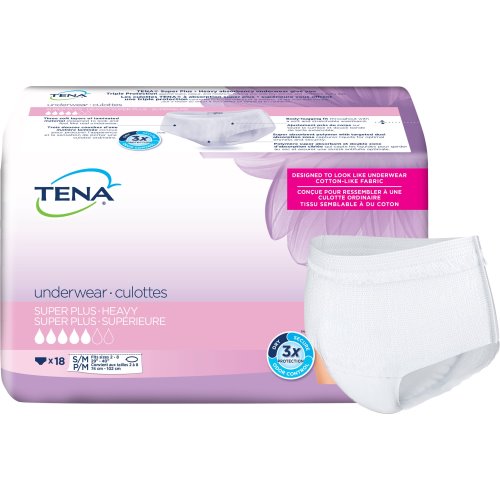 TENA® Women™ Super Plus Absorbent Underwear, 72/CS, 1115186_CS