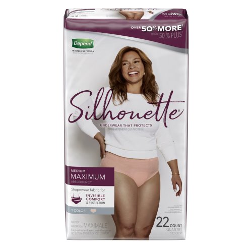 Kimberly Clark Depend Silhouette Female Adult Absorbent Underwear