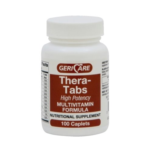 Geri-Care Multivitamin Supplement, 100 Tablets per Bottle, 100/Each (575922_EA)