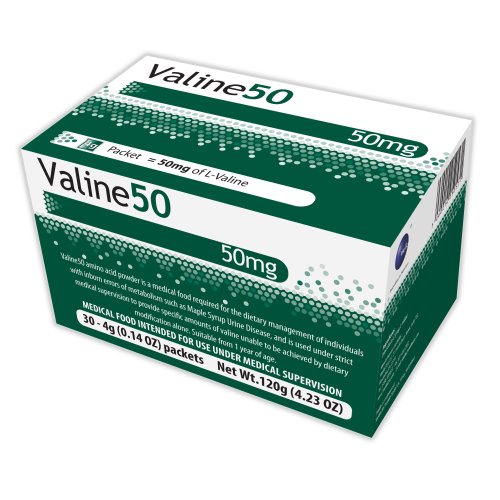 Vitaflo USA LLC 54333, Valine 50 MSUD Oral Supplement, 30/Box (1138754_BX)