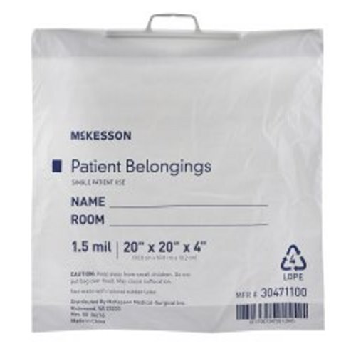 mckesson-patient-belongings-bag-polyethylene-1-ea-447757-ea