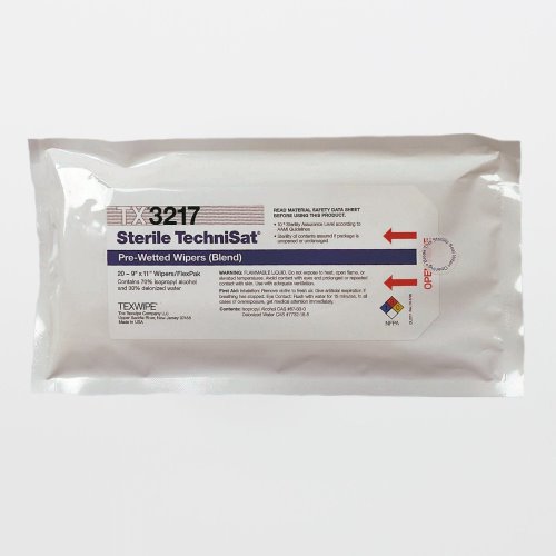 TechniSat® Presaturated Cleanroom Wipe, 20/PK, 1139967_PK