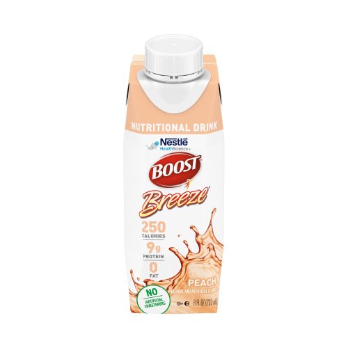 Boost Breeze Peach Flavor Oral Supplement, 8 oz Carton, 1 Each (1178530_EA)
