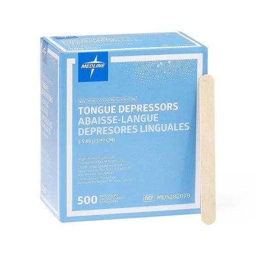 Medline NonSterile Tongue Depressors 5.5 500/Box