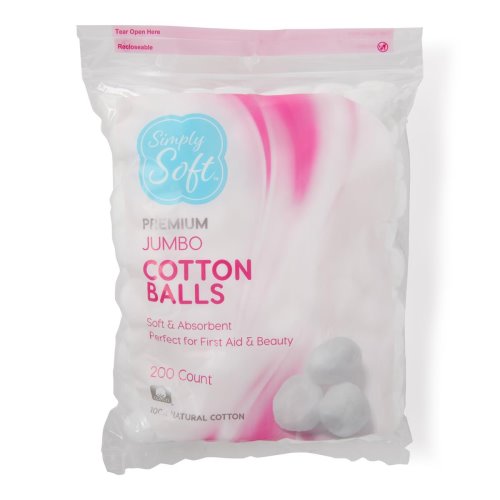 Cotton Balls, Jumbo, 120 units – Personnelle : Cotton swab and