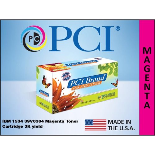 PCI® Brand IBM 39V0304 1534 Magenta Toner Cartridge 3K Yield (39V0304-PCI)