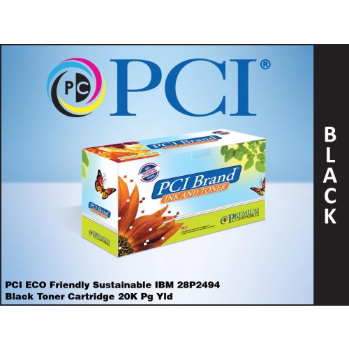 PCI® Brand IBM 28P2494 1120 Black Toner Cartridge 20K Yield (28P2494PC)