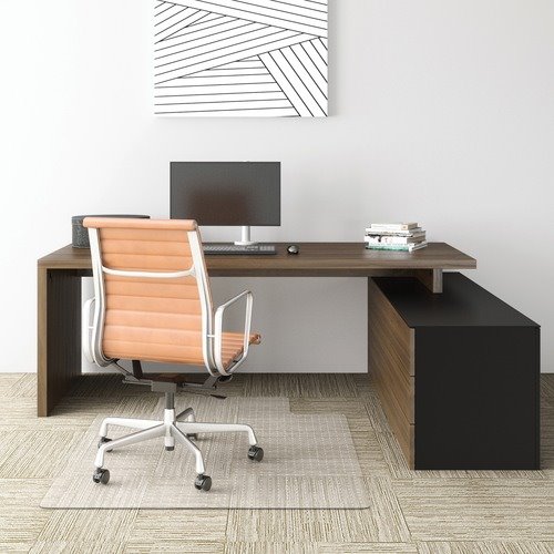 Deflecto Chair Mat For Medium Pile Carpet Rectangular 36 W x 48 D