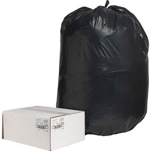 55-60 Gallon Trash Bags, (Value Pack 100 Bags W/Ties) Large Black