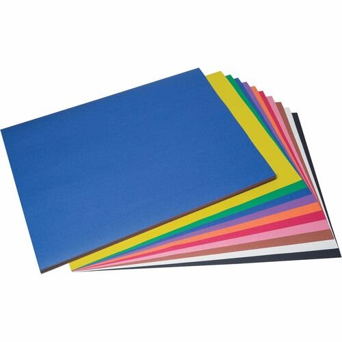 Brightly-colored, high-strength, heavyweight construction paper with long,  strong fibers that cut clean and fold evenly without cracking. All purpose,  high bulk, smooth textured. Made with a chemical-free pulping process to  help ensure