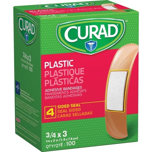 BAND-AID 5570 Antibiotic Adhesive Bandages, Assorted Sizes, 20/Box