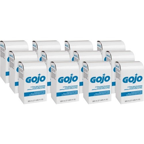 Gojo Lotion Skin Cleanser Refills, Pleasant Scent, 12 Refills (GOJ911212CT)
