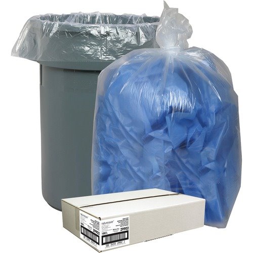 55-60 Gallon Clear Trash Bags 38x58 1.5 Mil 100 Bags-2270