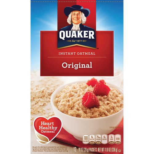 Quaker Oats Instant Oatmeal, 10 Packets/BX, Original QKR01210