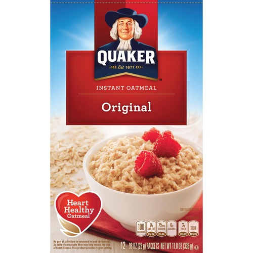 Quaker Oats Instant Oatmeal 10 Packets Bx Original Qkr01210