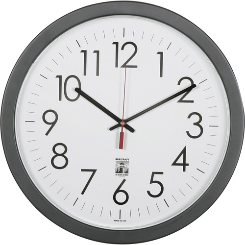 SKILCRAFT National Industries For the Blind Self Set Wall Clock ...