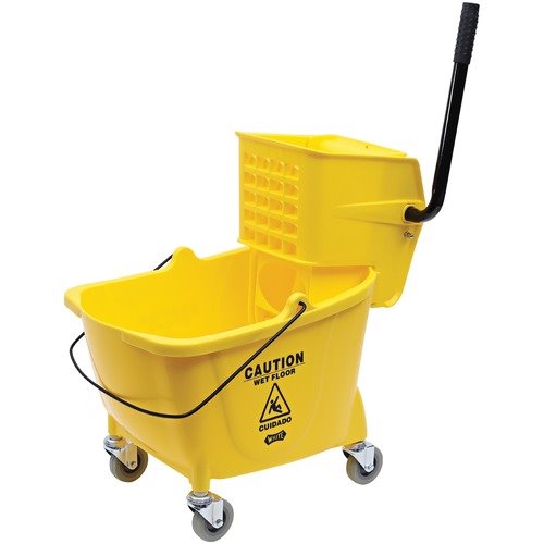Mini 5 Gallon Mop Bucket w/Wringer Combo Commercial Rolling Cleaning Cart 20L 