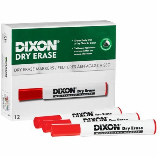 DIXON® DRY ERAS WHITEBOARD MARKER, 12 PACK - Multi access office