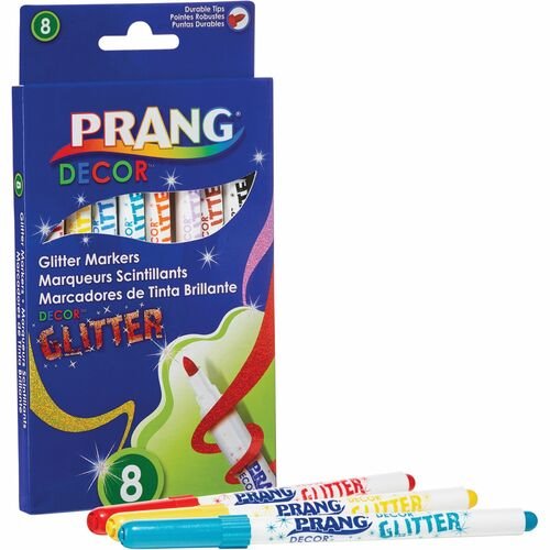Play Day 8 Glitter Markers, 20 Washable Markers & 200 sheets of