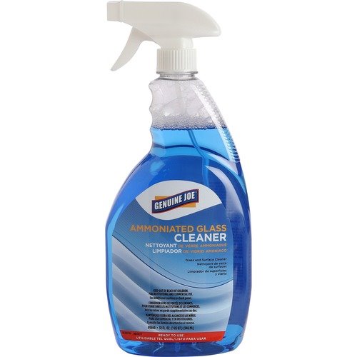 Genuine Joe Ammoniated Glass Cleaner - Blue - 99669