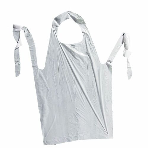 Disposable White PE Apron 28 x 46, 1000 per box