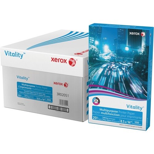 XEROX CORP. Vitality Multipurpose 3-Hole Punched Paper 8 1/2 x 11 White 5  000